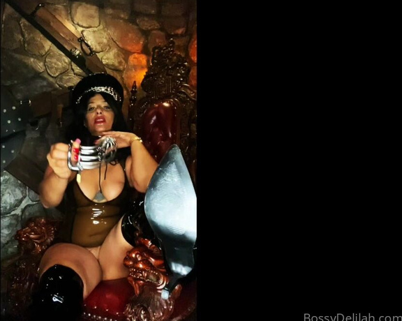 Bossy Ass Delilah aka Bossyassdelilah OnlyFans - Lost clips No panties, Transparent Latex, Shiny black thing High Boots, Chastity suffering POV