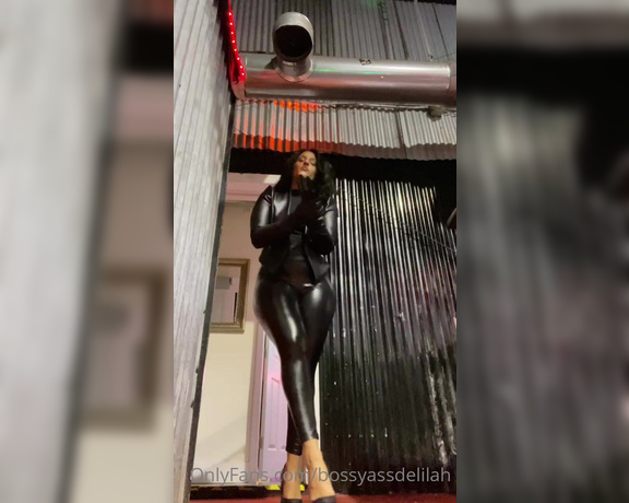 Bossy Ass Delilah aka Bossyassdelilah OnlyFans - Strong and Captivating LATINA IN FULL LEATHER, get on you knees and get ready to drool all over your