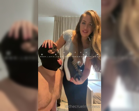 Goddess Bella aka Thecruelmistress OnlyFans - Stay at home all day, gooning, fucking your hand pussy, getting broken down by Me Im protecting you
