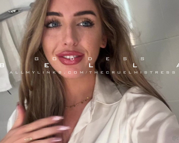 Goddess Bella aka Thecruelmistress OnlyFans - This is not a some degrading fantasy for you to indulge in for few hours, you are trapped here forev