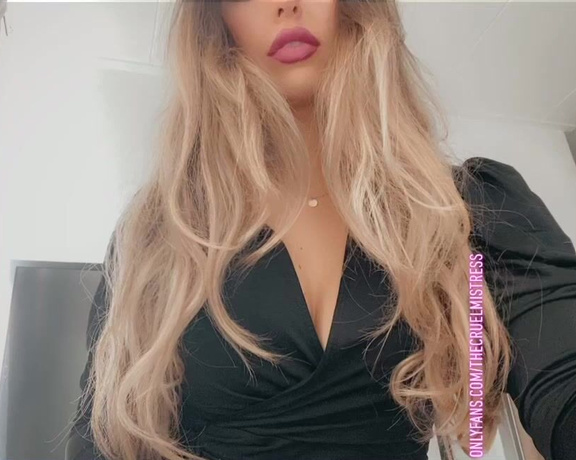 Goddess Bella aka Thecruelmistress OnlyFans - I am your boss for ever till you die