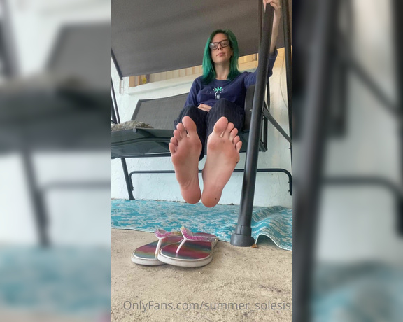 Summer Solesis aka Summer_solesis OnlyFans - So the storm has passed, and it’s so peaceful outside now I just wanted to swing and dangle my juicy