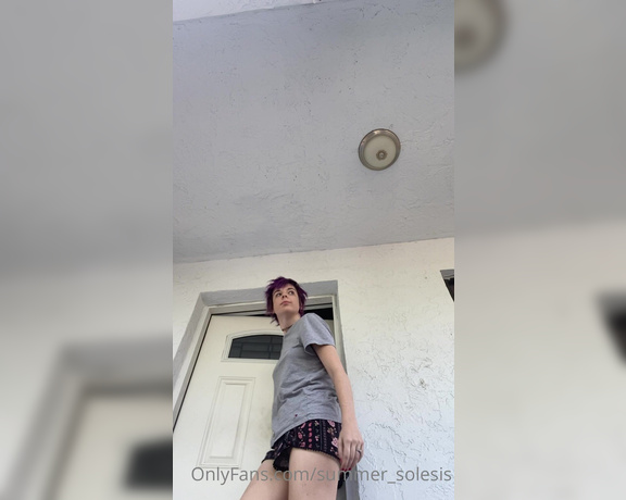 Summer Solesis aka Summer_solesis OnlyFans - Not a good morning for tiny humans outside my door )