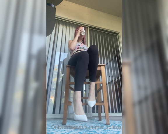 Summer Solesis aka Summer_solesis OnlyFans - Sexy shoe dangle and removal
