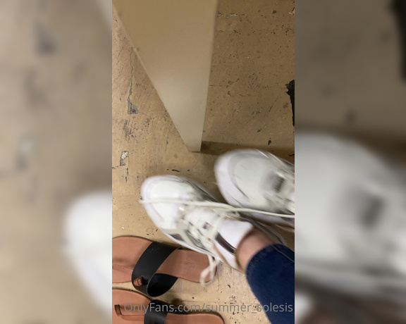 Summer Solesis aka Summer_solesis OnlyFans - These sneakers and socks felt sooooo sweaty I just had to change shoes mid shift