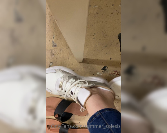 Summer Solesis aka Summer_solesis OnlyFans - These sneakers and socks felt sooooo sweaty I just had to change shoes mid shift