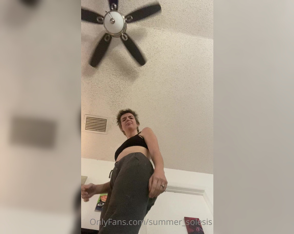 Summer Solesis aka Summer_solesis OnlyFans - Giantess with dirty feet getting rid of the tiny men infesting my house again 16