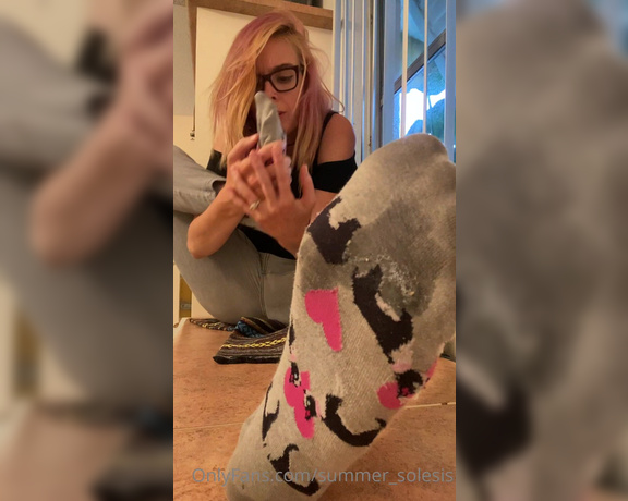 Summer Solesis aka Summer_solesis OnlyFans - Some sweaty socks that may or may not be covered in spit