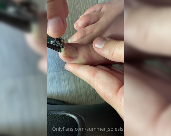 Summer Solesis aka Summer_solesis OnlyFans - Toenail trimming