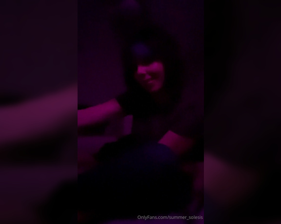 Summer Solesis aka Summer_solesis OnlyFans - POV we are at a loud dark club but I decide to tempt you with my feet anyway