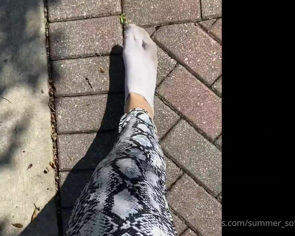 Summer Solesis aka Summer_solesis OnlyFans - Went for a walk to mail off some socks )