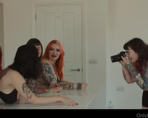 Miss Ruby Alexia aka Rubyalexia OnlyFans - Behind the scenes of our @suicidegirls UK multi shoot with the most gorgeous women @sirennsuicide