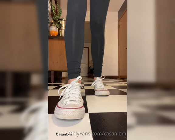 Casanlom aka Casanlom OnlyFans - No socks in my converse I want you to cum to my stinky and sweaty feet