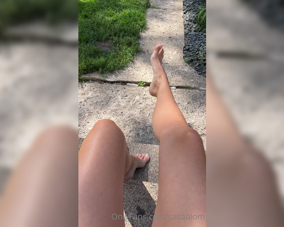 Casanlom aka Casanlom OnlyFans - Went back to natural but didn’t trim them up yet I never have my toenails this long ever!