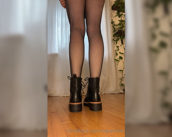 Casanlom aka Casanlom OnlyFans - Stripping off the boots and fishnets for you No sound