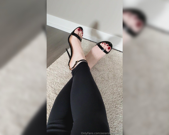 Asian Sole Queen aka Asiansolequeen OnlyFans - My feet in heels what is your favorite type of footwear on women DM for vid calls, chat sessions,