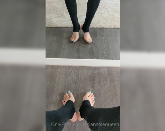 Asian Sole Queen aka Asiansolequeen OnlyFans - Anyone a fan of stirrups leggings here Dont hesitate to dm me for vid calls, chat sessions and