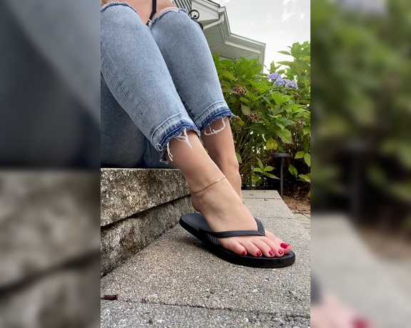 Sam Soles aka Sams_soles OnlyFans - How did I forget to post this! I know many of you love red AND flip flops, so here’s a closeup