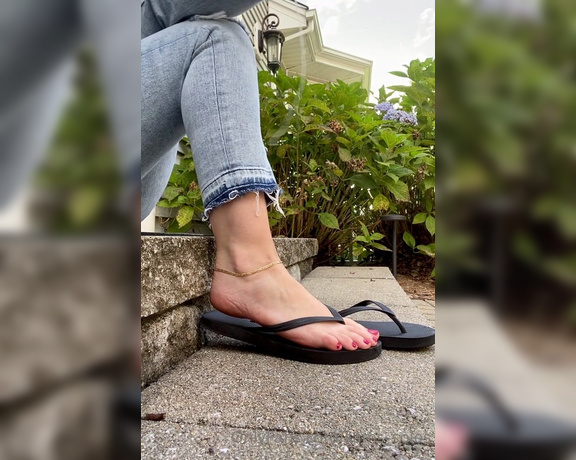 Sam Soles aka Sams_soles OnlyFans - How did I forget to post this! I know many of you love red AND flip flops, so here’s a closeup