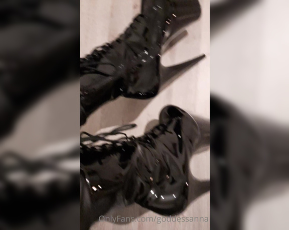 Goddess Anna aka Goddessanna OnlyFans - My boots are your life, you exsit to kneel next to them being My live in boot shiner