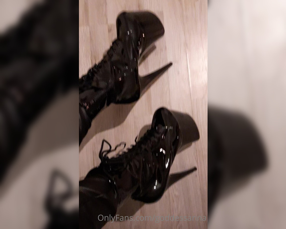 Goddess Anna aka Goddessanna OnlyFans - My boots are your life, you exsit to kneel next to them being My live in boot shiner