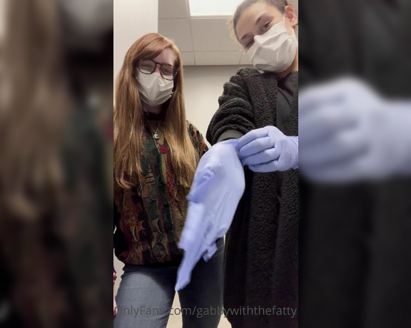 Goddess Gabrielle aka Dommiemommyy OnlyFans - Another Medical Glove custom vid with my coworker & solo 2