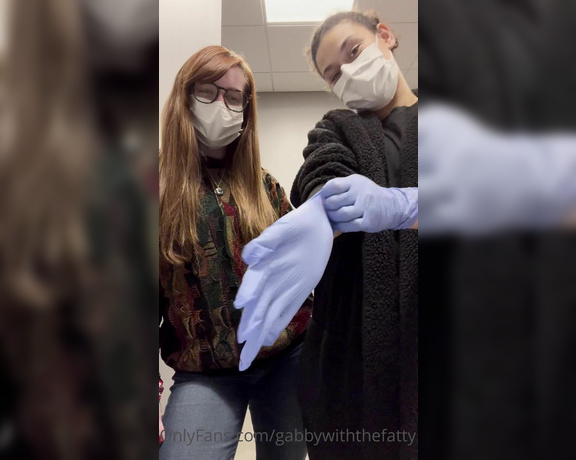 Goddess Gabrielle aka Dommiemommyy OnlyFans - Another Medical Glove custom vid with my coworker & solo 2