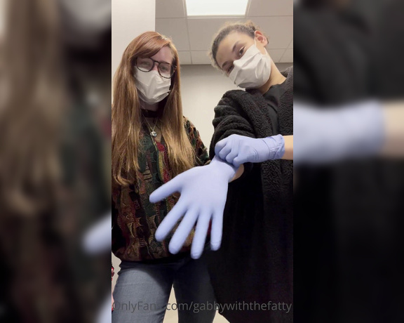 Goddess Gabrielle aka Dommiemommyy OnlyFans - Another Medical Glove custom vid with my coworker & solo 2