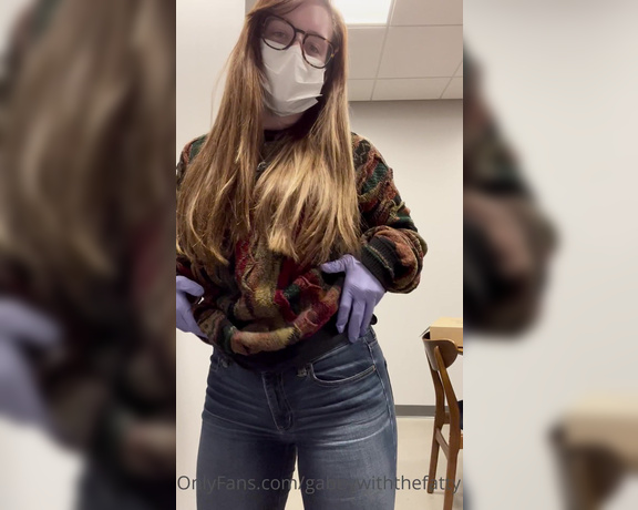 Goddess Gabrielle aka Dommiemommyy OnlyFans - Another Medical Glove custom vid with my coworker & solo 1
