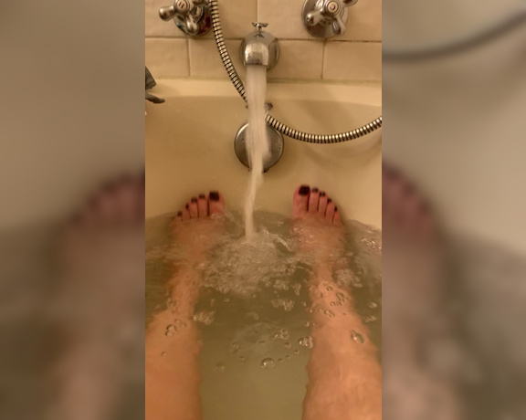 Stella Liberty aka Stella_liberty OnlyFans - Finally I can see my toes again! Bath time