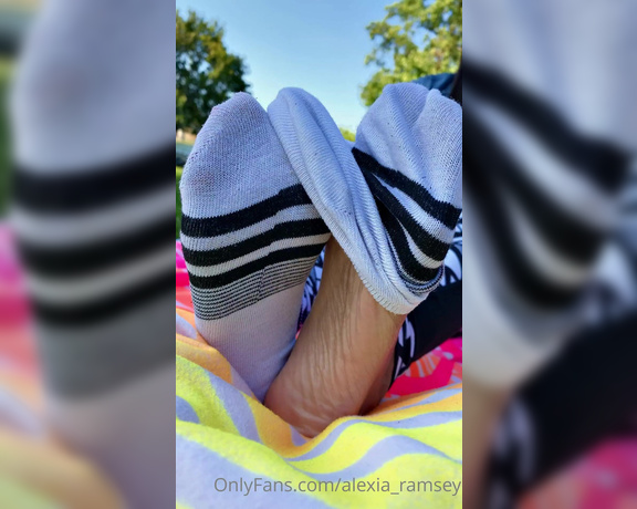 Alexia Ramsey aka Alexia_ramsey OnlyFans - A little hump day picnic sock tease True fact Every time weve shoot in the park, Ive always used