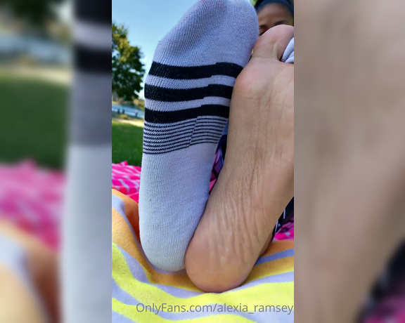 Alexia Ramsey aka Alexia_ramsey OnlyFans - A little hump day picnic sock tease True fact Every time weve shoot in the park, Ive always used