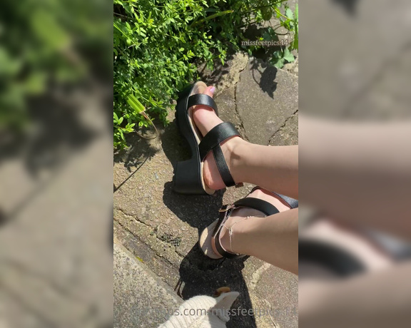 Alia Lizza aka Missfeetpics14 OnlyFans - What do you think of my new sandals and nail colour )