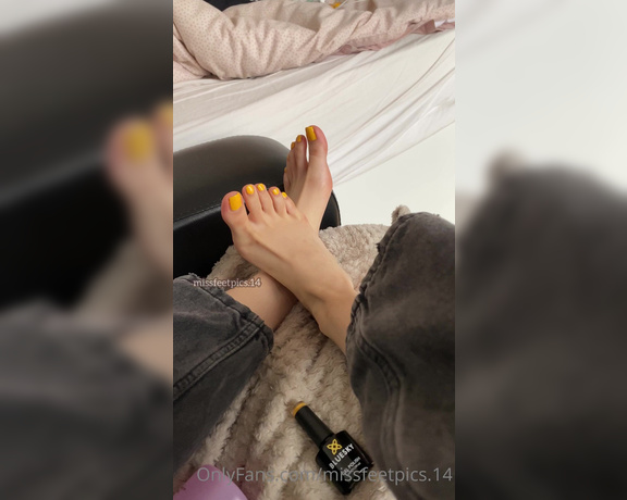 Alia Lizza aka Missfeetpics14 OnlyFans - I honestly hated the first colour on me, so I changed it to the second what do you guys think I c 1