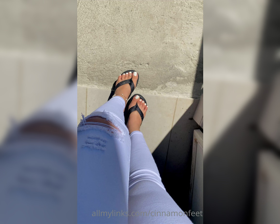 Goddess Cinnamon aka Cinnamonfeet2 OnlyFans - Take a walk with me and my perfect white toes 1