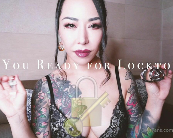 Mistress Youko aka Mistressyouko OnlyFans - Locktober has started! This month, you lock your cock and its going to be totally under My cont