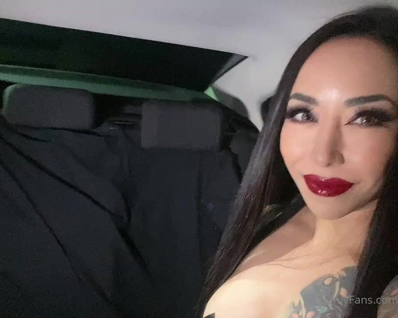 Mistress Youko aka Mistressyouko OnlyFans - I had some fun in a car! What would you do to entertain Me in a car, slave