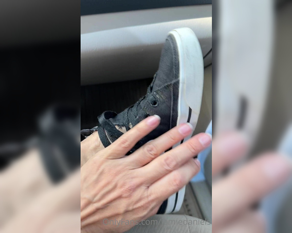 Jamie Daniels aka Jamiedaniels OnlyFans - Sneaky sneaker tease