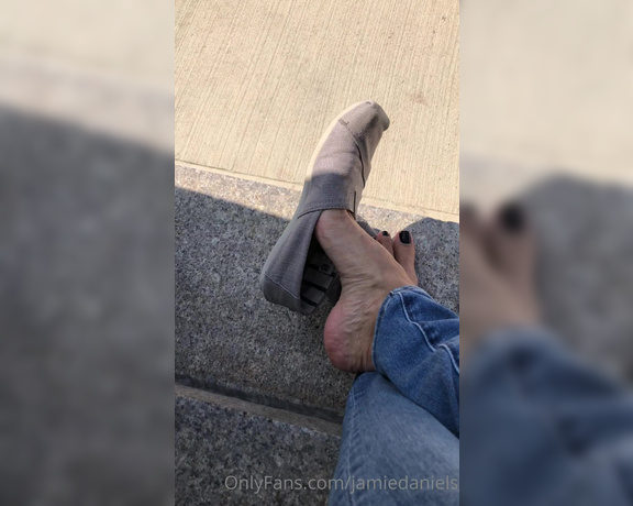 Jamie Daniels aka Jamiedaniels OnlyFans - A fan request is for a shoe dangletease with my Toms Here ya go! 9