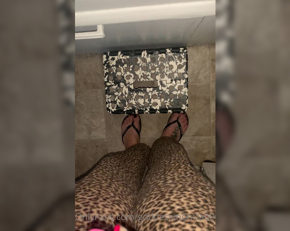 Goddess monica aka Goddessmonica00w OnlyFans - Morning routine cont in my black flip flops