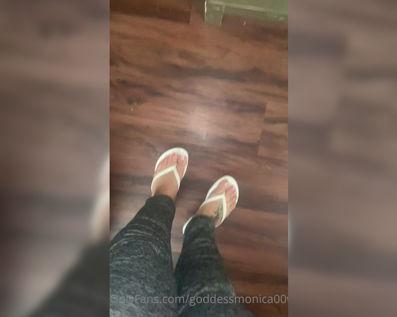 Goddess monica aka Goddessmonica00w OnlyFans - White flip flop tease per your request