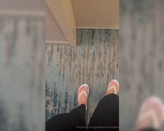 Goddess monica aka Goddessmonica00w OnlyFans - Flip flop walk about