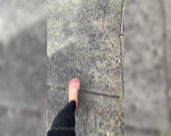 Goddess monica aka Goddessmonica00w OnlyFans - Flip flop walk outside