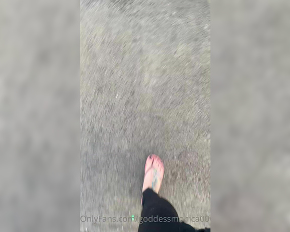 Goddess monica aka Goddessmonica00w OnlyFans - Flip flop walk outside