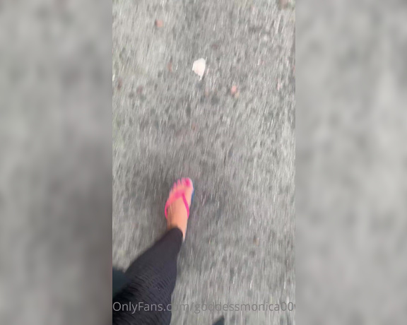 Goddess monica aka Goddessmonica00w OnlyFans - Flip flop walk