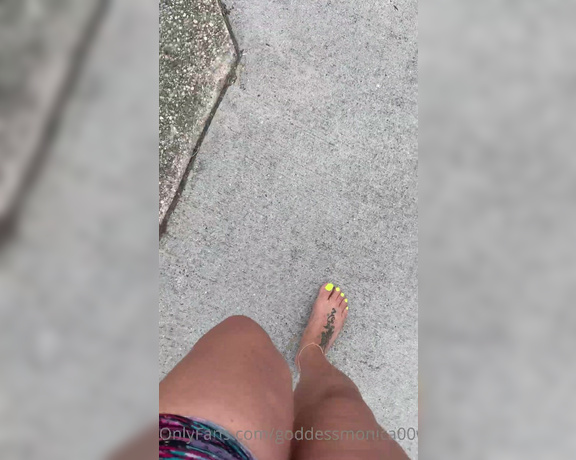 Goddess monica aka Goddessmonica00w OnlyFans - Barefoot walking the streets in wildwood , New Jersey got called a pig in Spanish