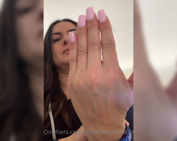 Goddess monica aka Goddessmonica00w OnlyFans - You know you want these hands over your mouth !!
