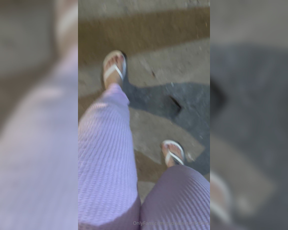 Goddess monica aka Goddessmonica00w OnlyFans - White old navy flip flops