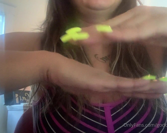 Goddess monica aka Goddessmonica00w OnlyFans - Hand fetish yellow nails per your request