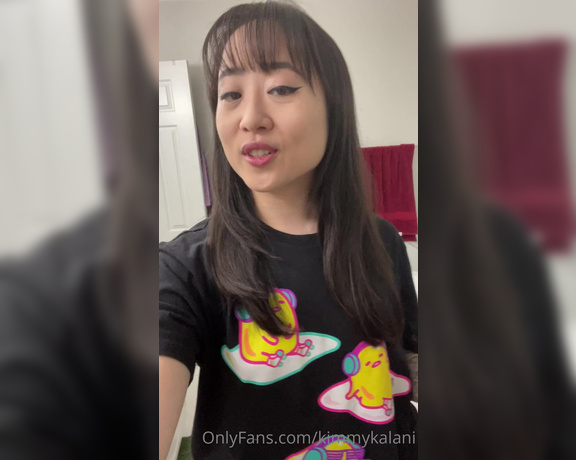 Kimmy Kalani aka Kimmykalani OnlyFans - I have some news for you! what do you think also did you spot Dash in the back being vicious hehe